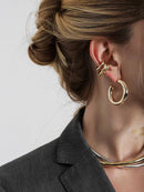 BRINCO ARGOLA TUBO OFFICE - OURO18K